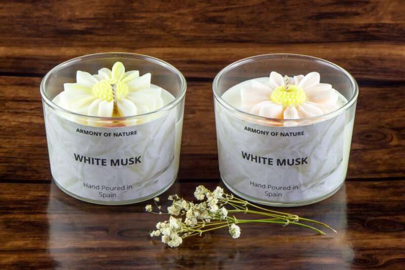 Elegancia Natural - Velas de Gardenia y White Musk - Image 2