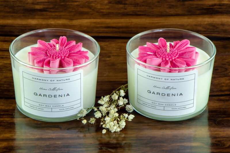 Elegancia Natural - Velas de Gardenia y White Musk