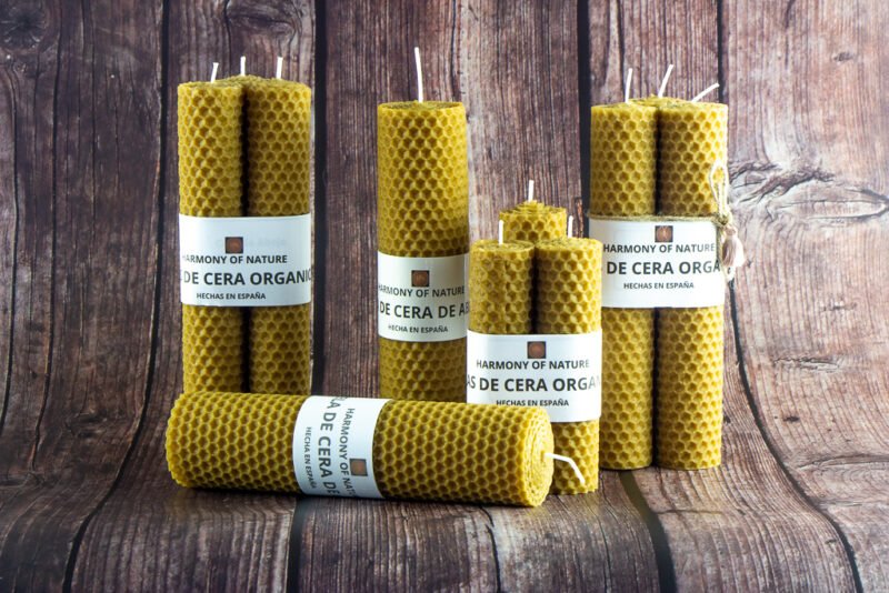 Colección Natural de Cera de Abeja - Pureza en Vela